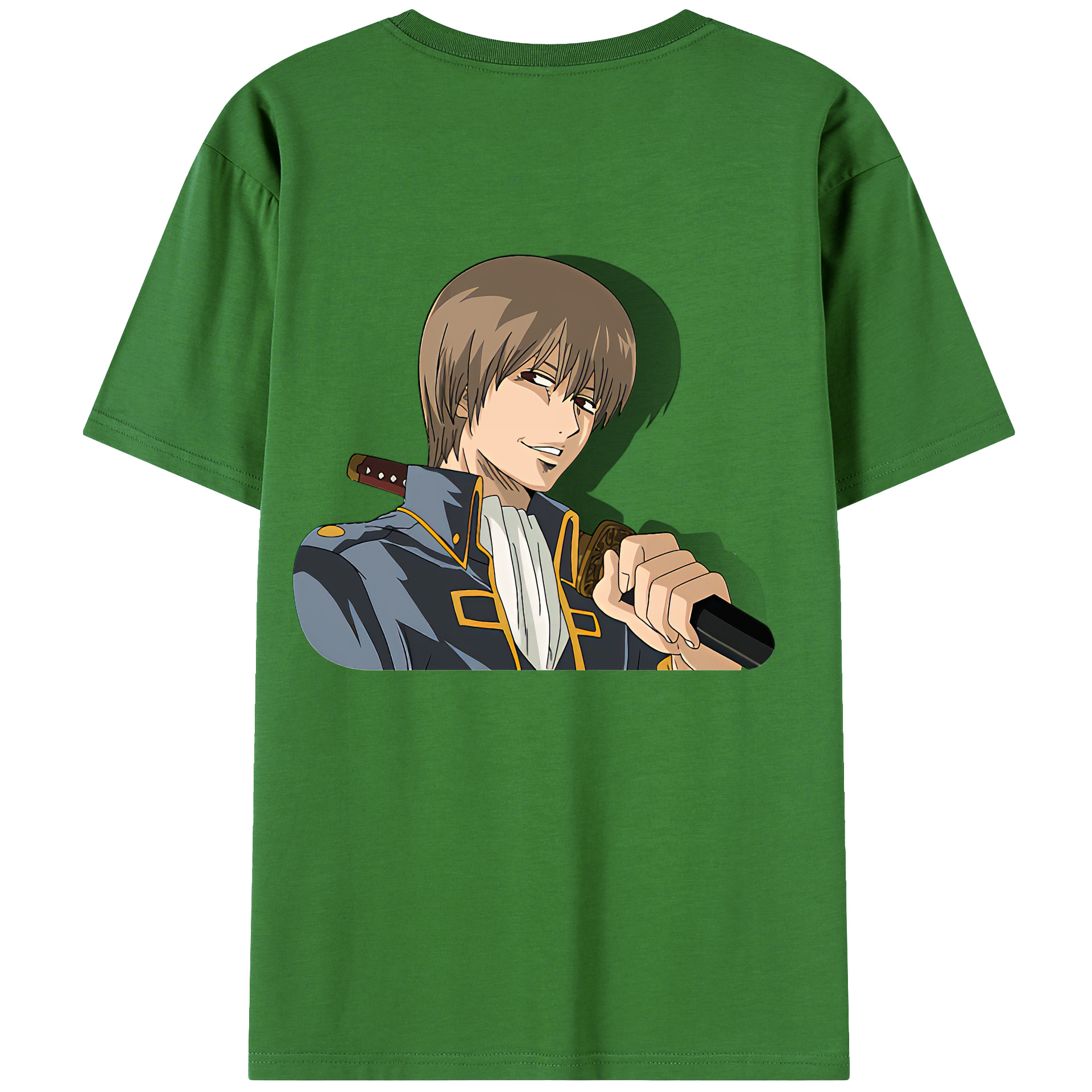 （画像用） ぎんたま 坂田銀時（さかたぎんとき） 神楽 志村新八（しむら しんぱち） GINTAMA Sakata Gintoki Kagura Shimura Shinpachi レディース半袖Tシャツ(バックプリント)